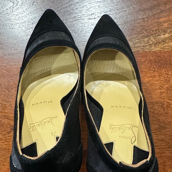 Christian Louboutin black suede pumps. - Picture 9 of 13